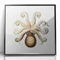 Modern Wall Art - Intricate Vintage Octopus Marine Life Illustration