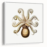Modern Wall Art - Intricate Vintage Octopus Marine Life Illustration