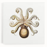 Modern Wall Art - Intricate Vintage Octopus Marine Life Illustration