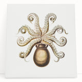 Modern Wall Art - Intricate Vintage Octopus Marine Life Illustration