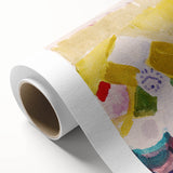 Modern Wall Art - Abstract Interior with Clock in Vibrant Watercolors