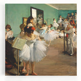 Impressionist Ballet Scene - Edgar Degas Dance Class Wall Art Print
