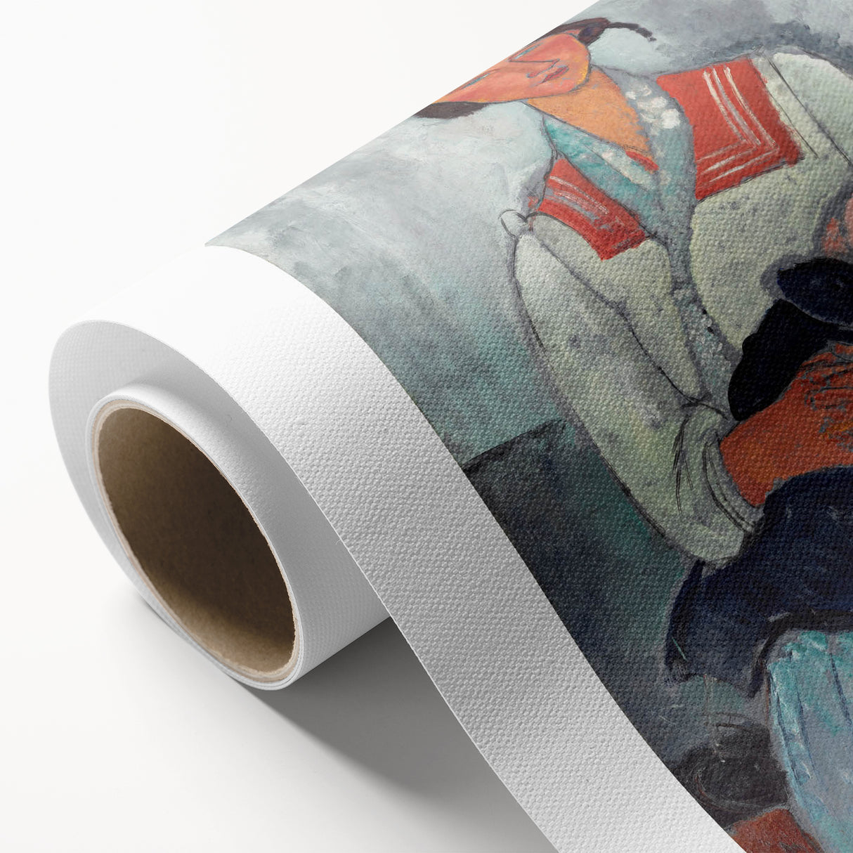 Modern Wall Art - Abstract Portrait of Gypsy Woman with Baby