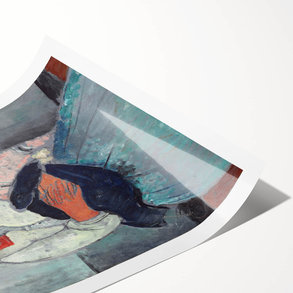Modern Wall Art - Abstract Portrait of Gypsy Woman with Baby