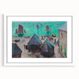 Impressionist Art – Sunset Over the River Claude Monet Style Print