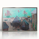 Impressionist Art – Sunset Over the River Claude Monet Style Print