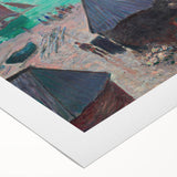 Impressionist Art – Sunset Over the River Claude Monet Style Print