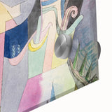 Black Columns in a Landscape" Abstract Modern Art - Contemporary Geometric Decor