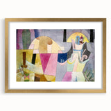 Black Columns in a Landscape" Abstract Modern Art - Contemporary Geometric Decor