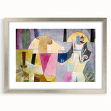 Black Columns in a Landscape" Abstract Modern Art - Contemporary Geometric Decor