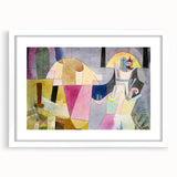 Black Columns in a Landscape" Abstract Modern Art - Contemporary Geometric Decor