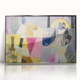 Black Columns in a Landscape" Abstract Modern Art - Contemporary Geometric Decor