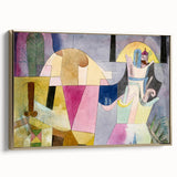 Black Columns in a Landscape" Abstract Modern Art - Contemporary Geometric Decor