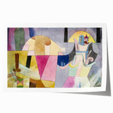 Black Columns in a Landscape" Abstract Modern Art - Contemporary Geometric Decor