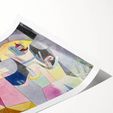 Black Columns in a Landscape" Abstract Modern Art - Contemporary Geometric Decor