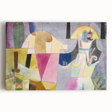 Black Columns in a Landscape" Abstract Modern Art - Contemporary Geometric Decor