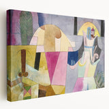 Black Columns in a Landscape" Abstract Modern Art - Contemporary Geometric Decor