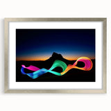 Neon Light Dance – Dynamic Abstract Color Trail Motion Wall Art