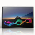 Neon Light Dance – Dynamic Abstract Color Trail Motion Wall Art