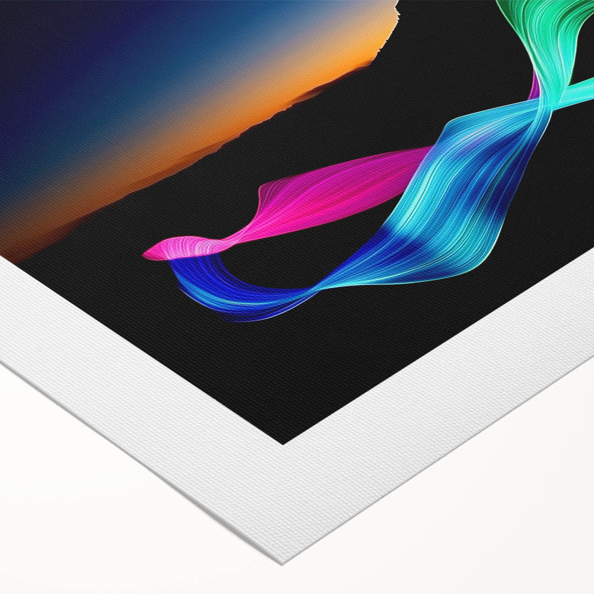 Neon Light Dance – Dynamic Abstract Color Trail Motion Wall Art