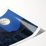 Rolled print showcasing a stunning landscape with a majestic castle, featuring vibrant colors and intricate details, packaged securely in a protective tube. Perfect for home decor enthusiasts and art lovers.