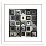 Geometric Black and Gray Bedroom Wall Art – Modern Canvas Print