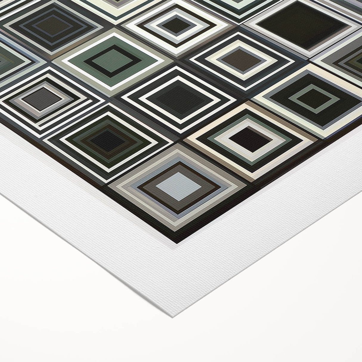 Geometric Black and Gray Bedroom Wall Art – Modern Canvas Print