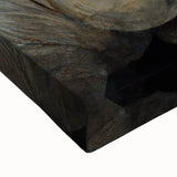 Muted Blue & Gold Floral Elegance - Contemporary Living Room Art