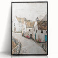 Rustic Architecture Art - Urban Abstract Village Canvas Print