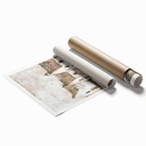 Rustic Architecture Art - Urban Abstract Village Canvas Print