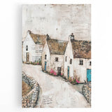 Abstract architecture wall art on stretched canvas, showcasing geometric shapes and vibrant colors, perfect for modern home decor and artistic spaces.