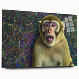 Acrylic wall art featuring a vibrant animal design, showcasing intricate details and colors, offered in a sleek glass format perfect for modern decor.