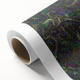 Colorful rolled canvas displaying a vibrant animal-themed design, showcasing intricate details and textures, packaged securely in a durable cardboard tube for easy transport and display.