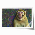 Rolled canvas print showcasing a vibrant animal-themed design, featuring intricate details and rich colors, packaged securely in a protective cardboard tube. Ideal for home decor enthusiasts seeking unique wildlife art.