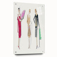 Elegant Art Deco Wall Art - Trio of Fashionable Women in 1920s Attire