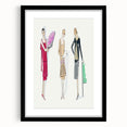 Elegant Art Deco Wall Art - Trio of Fashionable Women in 1920s Attire
