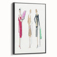 Elegant Art Deco Wall Art - Trio of Fashionable Women in 1920s Attire