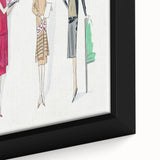 Elegant Art Deco Wall Art - Trio of Fashionable Women in 1920s Attire