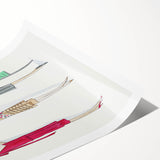 Elegant Art Deco Wall Art - Trio of Fashionable Women in 1920s Attire