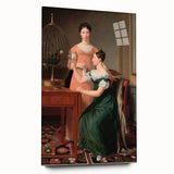 Neoclassical Art Print: Bella and Hanna Nathanson by Eckersberg - Refined Style