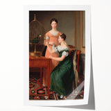 Neoclassical Art Print: Bella and Hanna Nathanson by Eckersberg - Refined Style