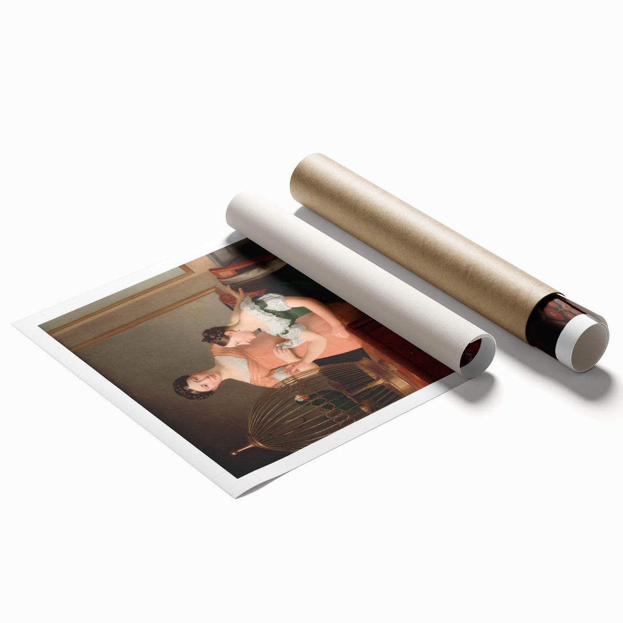 Neoclassical Art Print: Bella and Hanna Nathanson by Eckersberg - Refined Style