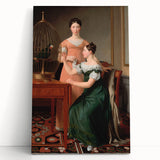 Neoclassical Art Print: Bella and Hanna Nathanson by Eckersberg - Refined Style