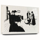 Powerful Expressionist Art - Death in the Sickroom Print