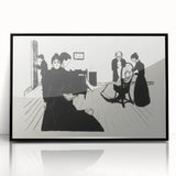 Powerful Expressionist Art - Death in the Sickroom Print