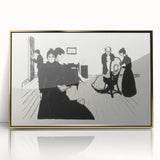 Powerful Expressionist Art - Death in the Sickroom Print