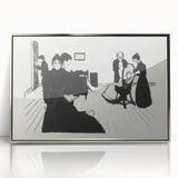 Powerful Expressionist Art - Death in the Sickroom Print