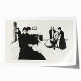 Powerful Expressionist Art - Death in the Sickroom Print