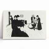Powerful Expressionist Art - Death in the Sickroom Print