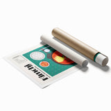 Extra large floral art on rolled print, featuring vibrant multicolored blooms.